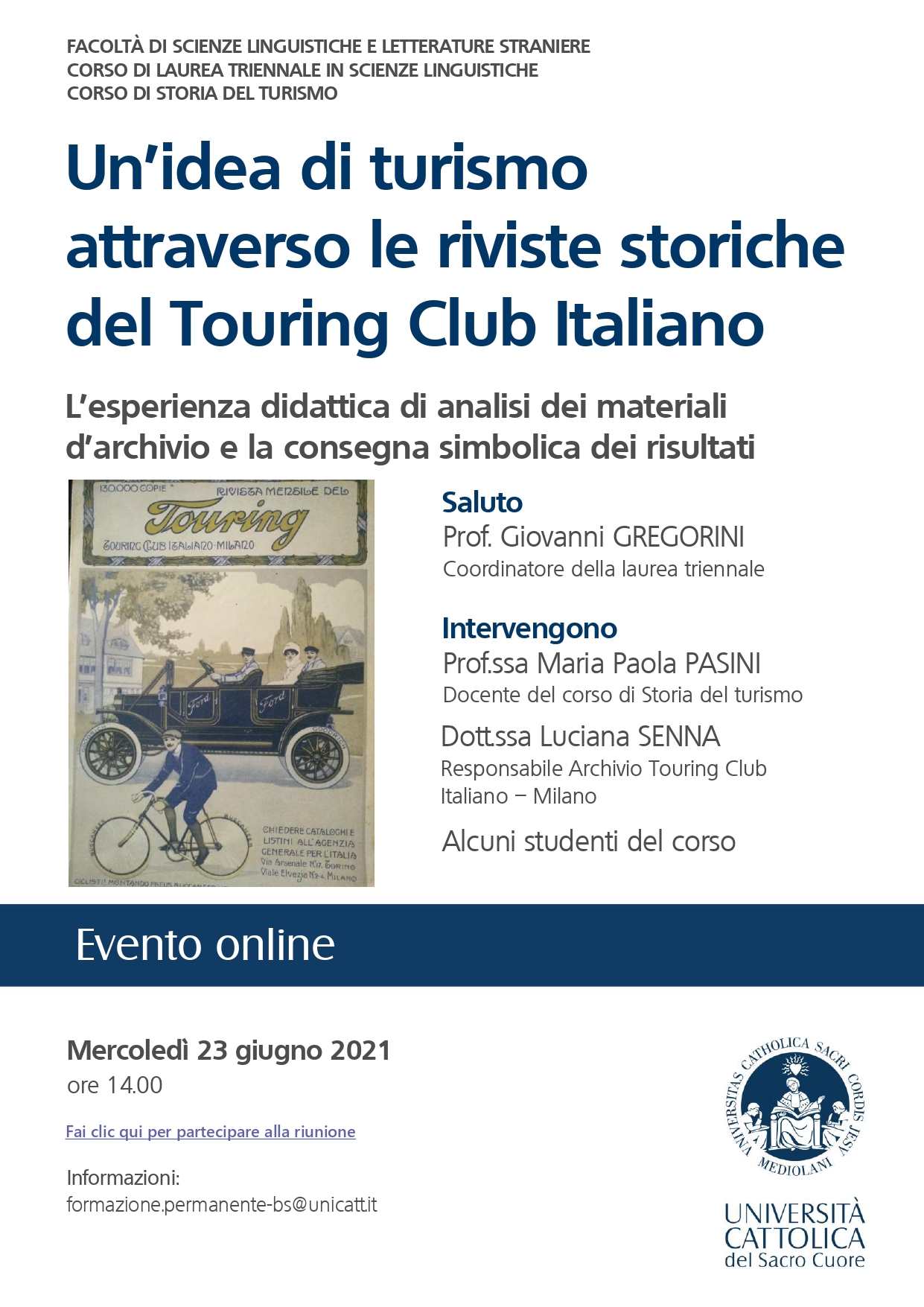 Un idea di turismo attraverso le riviste storiche del Touring Club